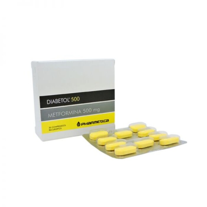 DIABETOL 500 MG. CJ X 30 COMPRIMIDOS única