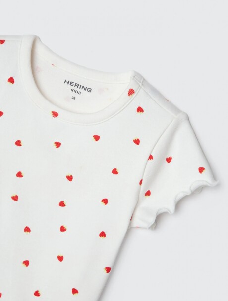 BLUSA INFANTIL ESTAMPADA BLANCO