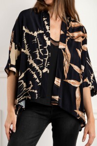 Kimono Print Negro