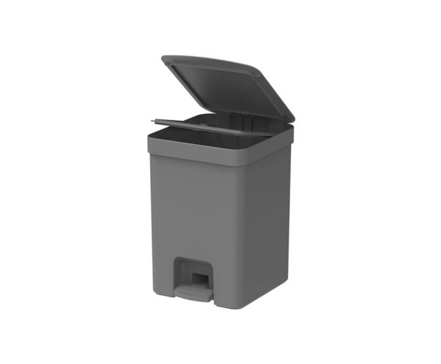 Papelera con pedal 12L - Gris 