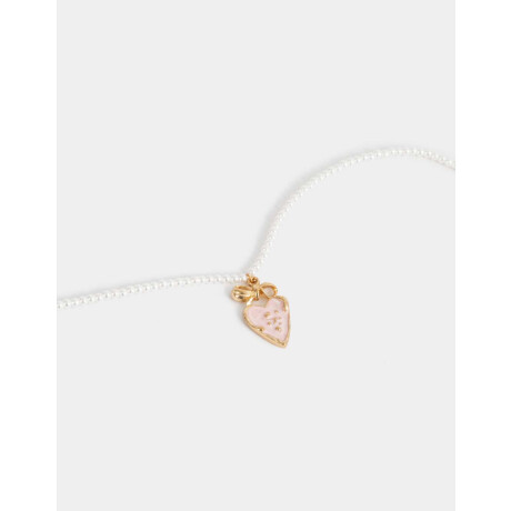 Collares Cortos Con perlas Dorado