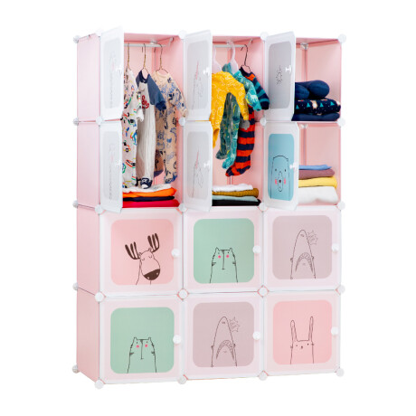 Armario Organizador Plastico 12 Cubos Infantil Armable Armario Organizador Plastico 12 Cubos Infantil Armable