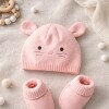Set Gorro y escarpines de algodón carters rosa