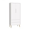 Ropero 2 Puertas 2 Cajones infantil - Theo Blanco