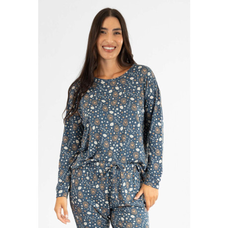 Pijama Peach Lucky Azul