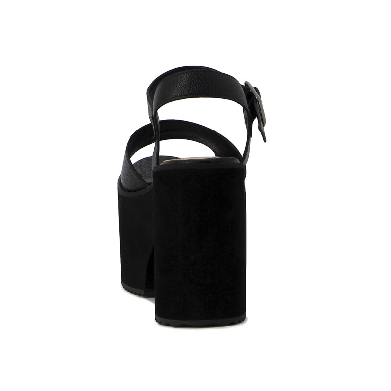 Sandalias Mujer Darkness Plataforma Negro