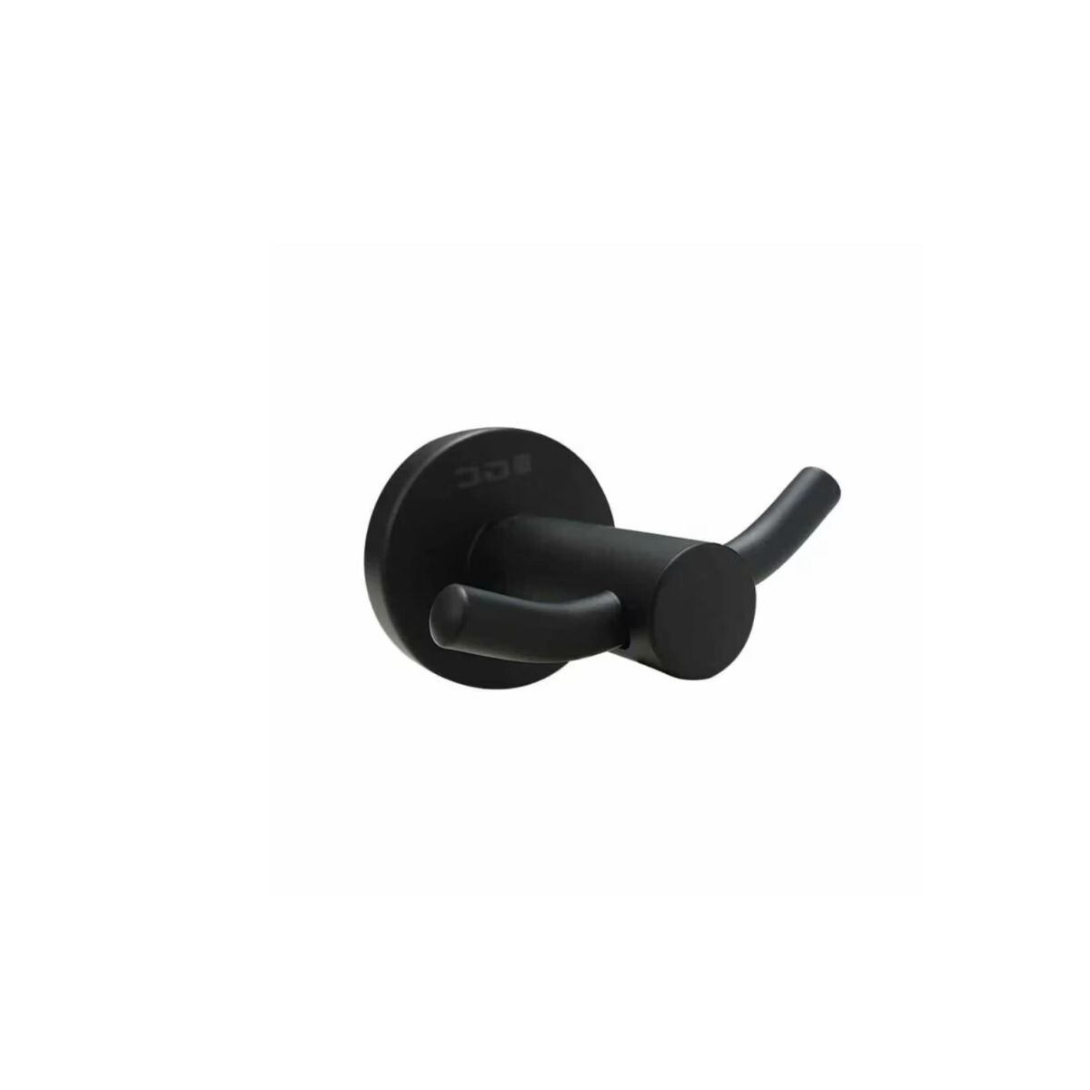 Percha Doble Milano Negro Mate Gc 