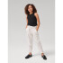 V-EASY LINEN PANT IVORY FROST STRIPE
