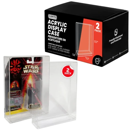 Evoretro 2 vitrinas de acrilico para figuras de Star Wars y GI Joe - Action Figure Case Evoretro 2 vitrinas de acrilico para figuras de Star Wars y GI Joe - Action Figure Case