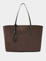 Bolso Shopper Reversible Con Bolsa Extraíble L burdeos
