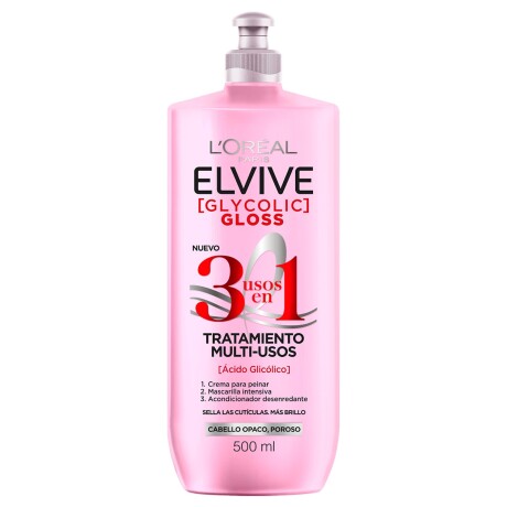 Tratamiento Capilar L'Oréal Paris Elvive Glycolic Gloss 3 en 1 500ml Tratamiento Capilar L'Oréal Paris Elvive Glycolic Gloss 3 en 1 500ml