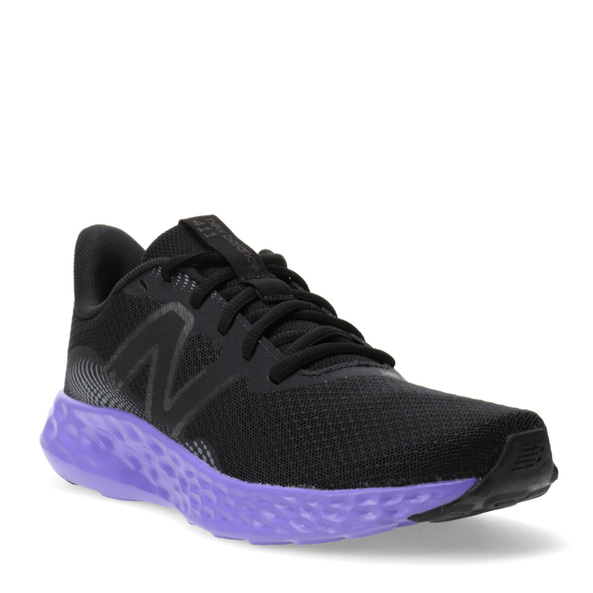 Championes de Mujer New Balance 411 V3 - Negro - Gris - Violeta 