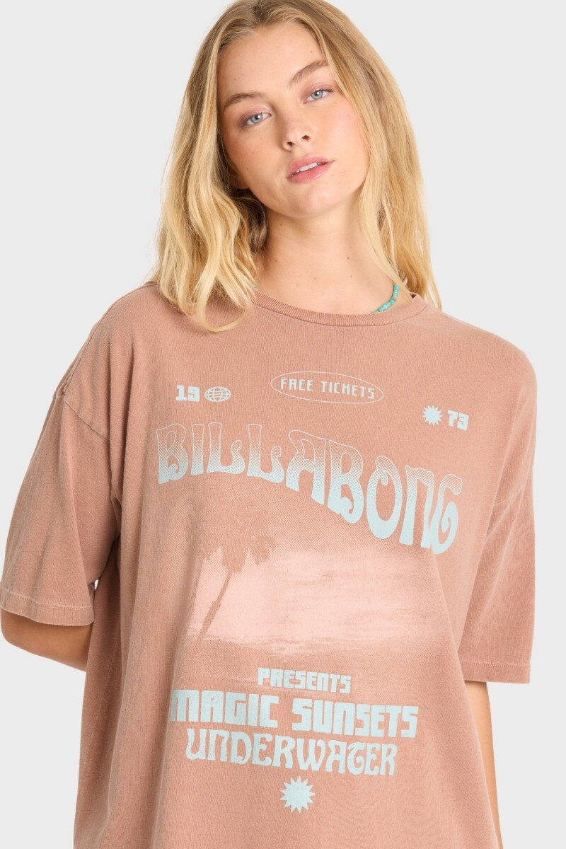 REMERA TAKE A TOUR SS TEE H-marron
