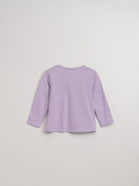 Remera manga larga corte Lila