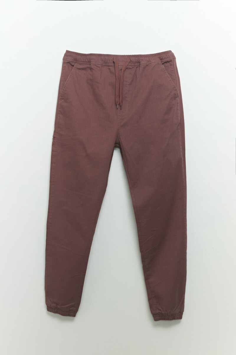 Pantalón jogger Marrón