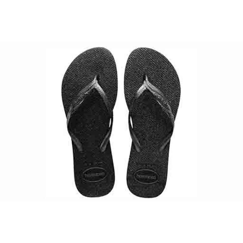 Sandalias de Mujer Havaianas Fantasia Gloss Negro - Gris