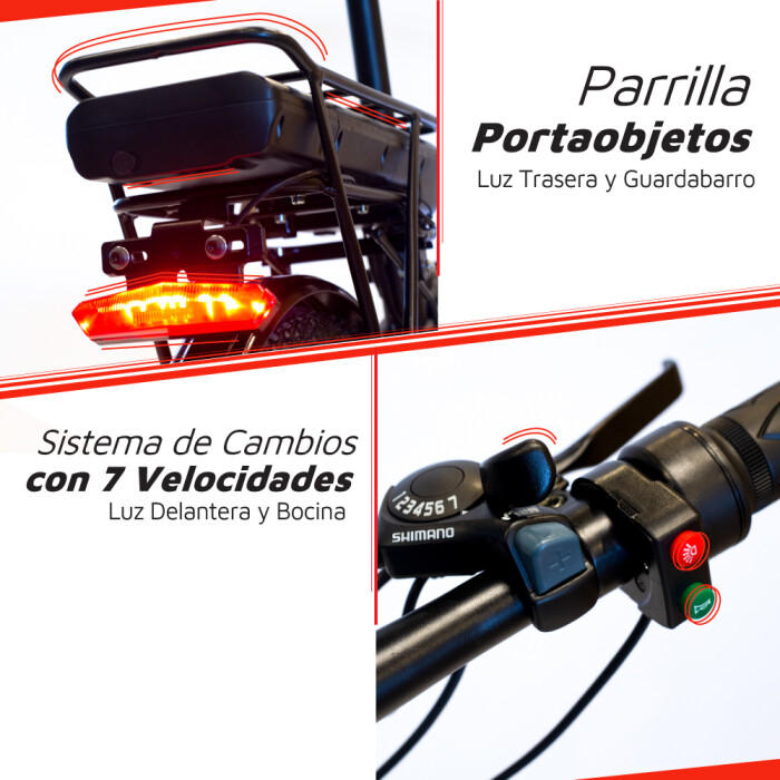 Bicicleta Eléctrica Plegable BKE-E2001 Blanca Bicicleta Eléctrica Plegable BKE-E2001 Blanca