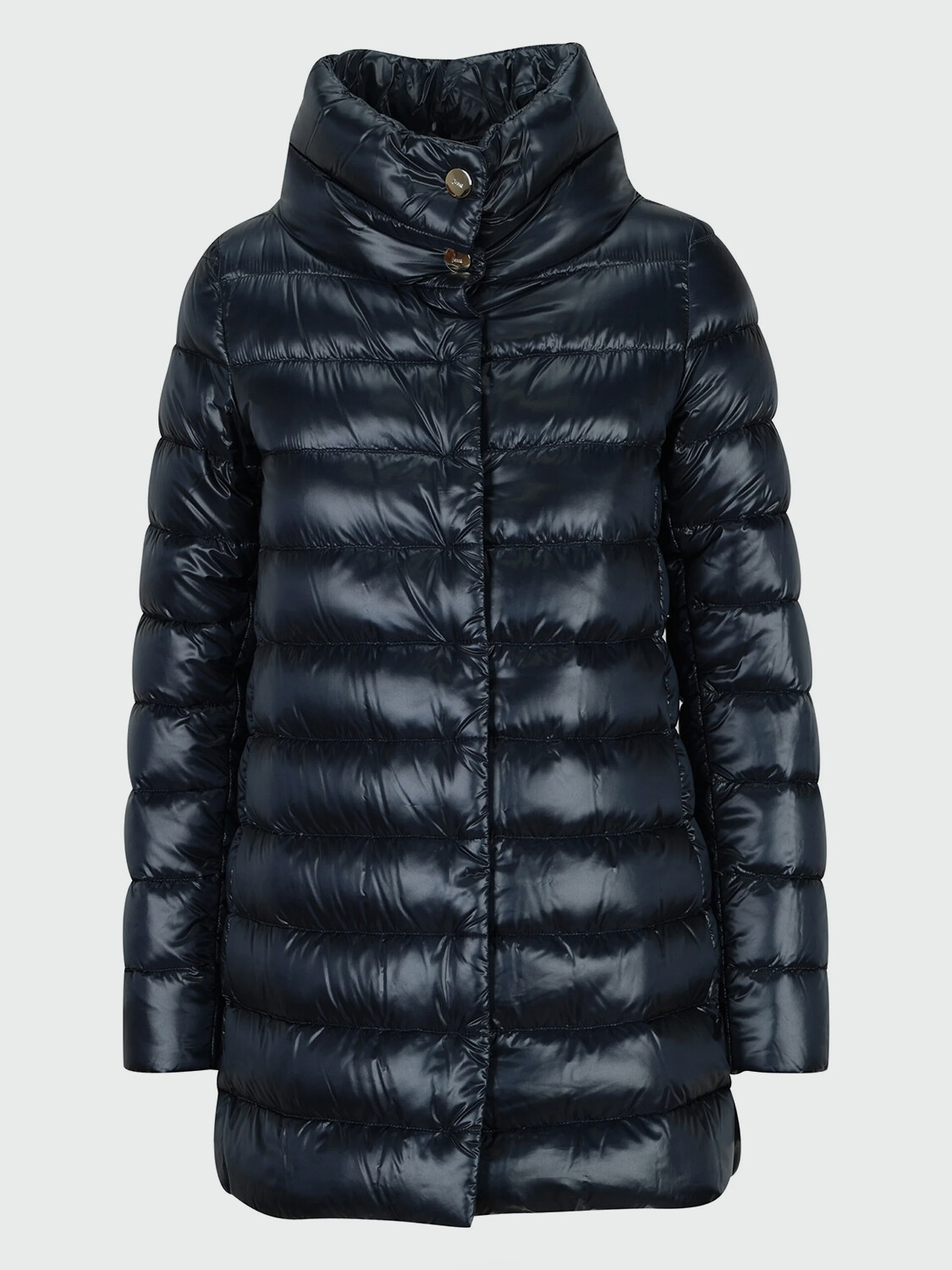 Herno-Campera de nylon rellena de plumas, Dora Azul