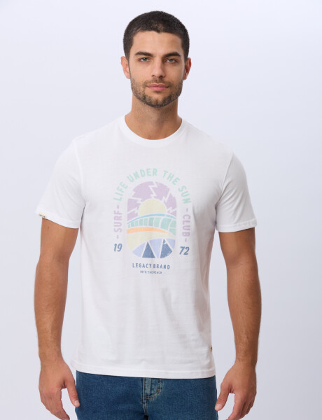 REMERA ESTAMPADA DE ALGODÓN Blanco