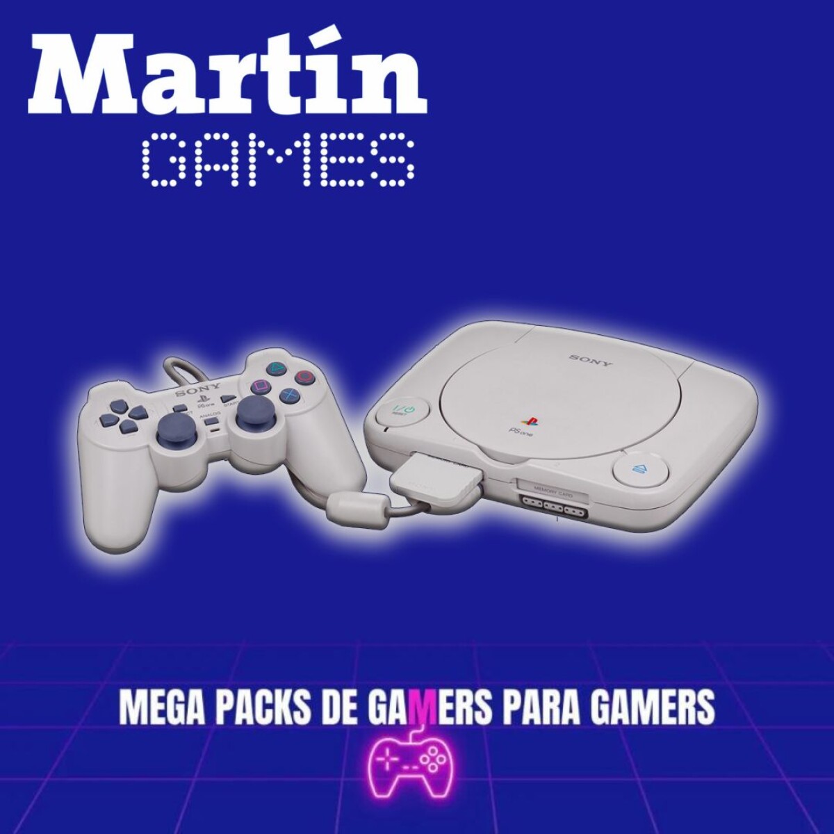 PLAYSTATION 1 MODELO ONE + 2 JOYSTICKS + 10 JUEGOS + 1 MEMORY CARD 