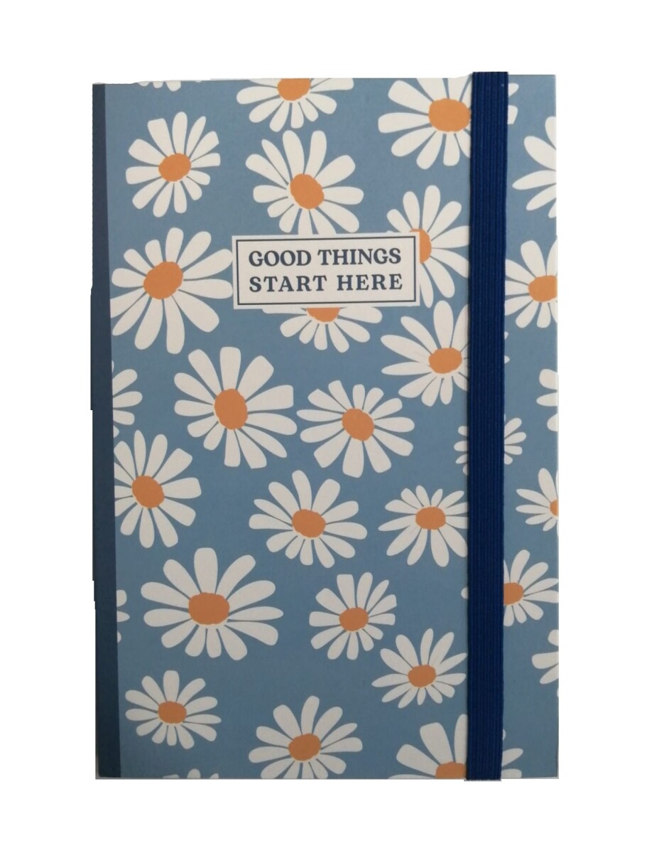 Cuaderno floral - azul 
