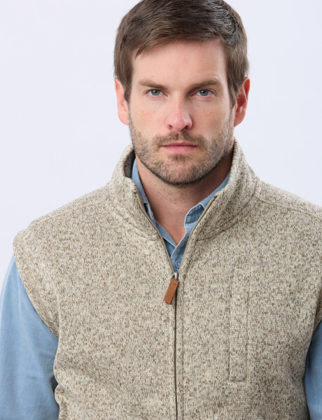 CHALECO FELPA ESPECIAL Beige
