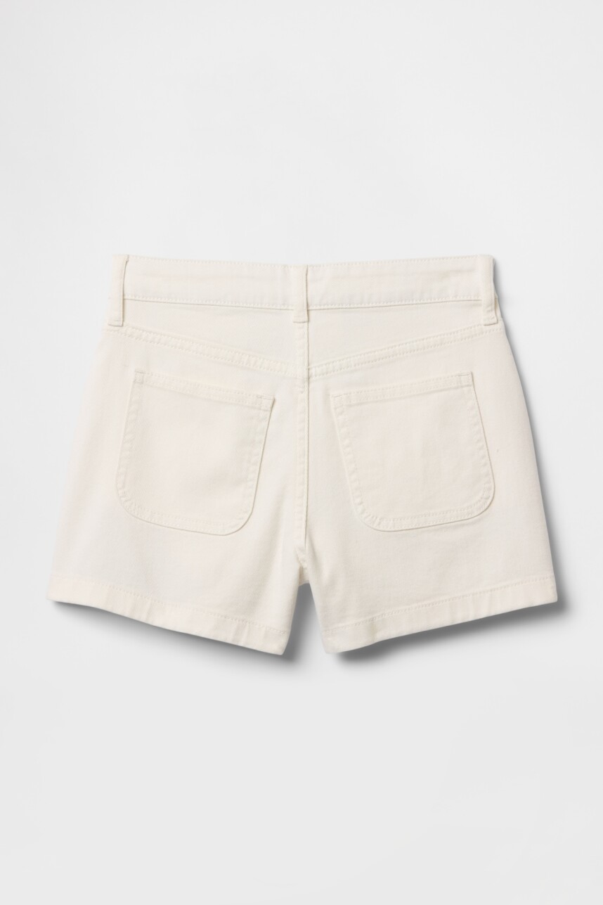 Pollera De Jean Niña New Off White