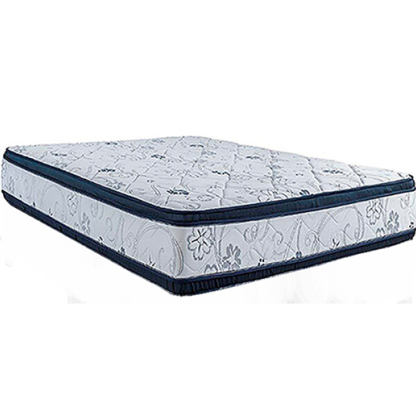 COLCHON ESPUMA 2PL DVN D60 VIA 140 X 190 X 25/30 c/eurotop Sin color
