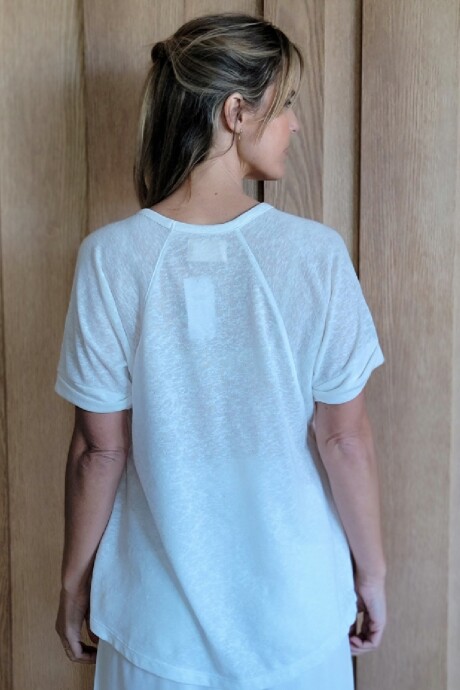 Remera Lila Blanco