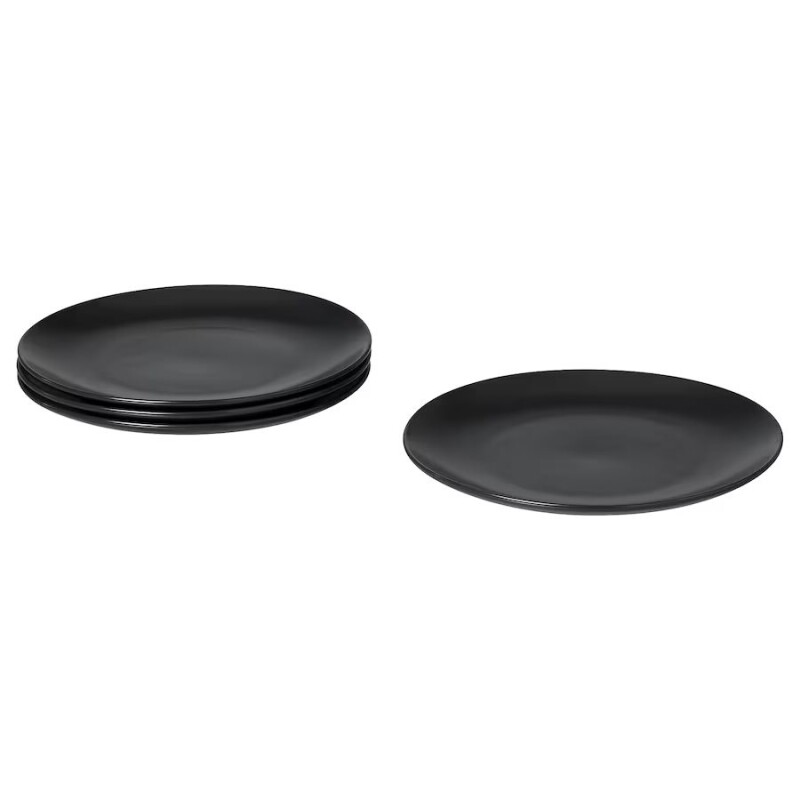 PLATO DE POSTRE CERAMICA D20CM IBIZA NEGRO PLATO DE POSTRE CERAMICA D20CM IBIZA NEGRO