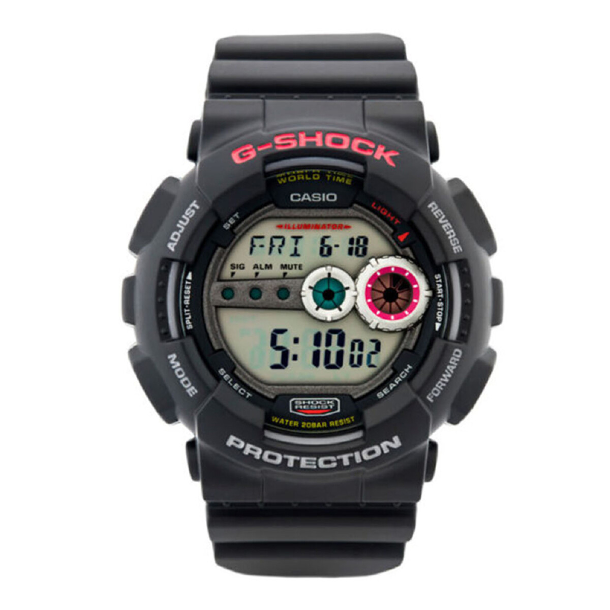 Reloj G-Shock con luz led en negro GD-100 