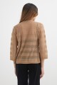 Cardigan rayado KHAKI
