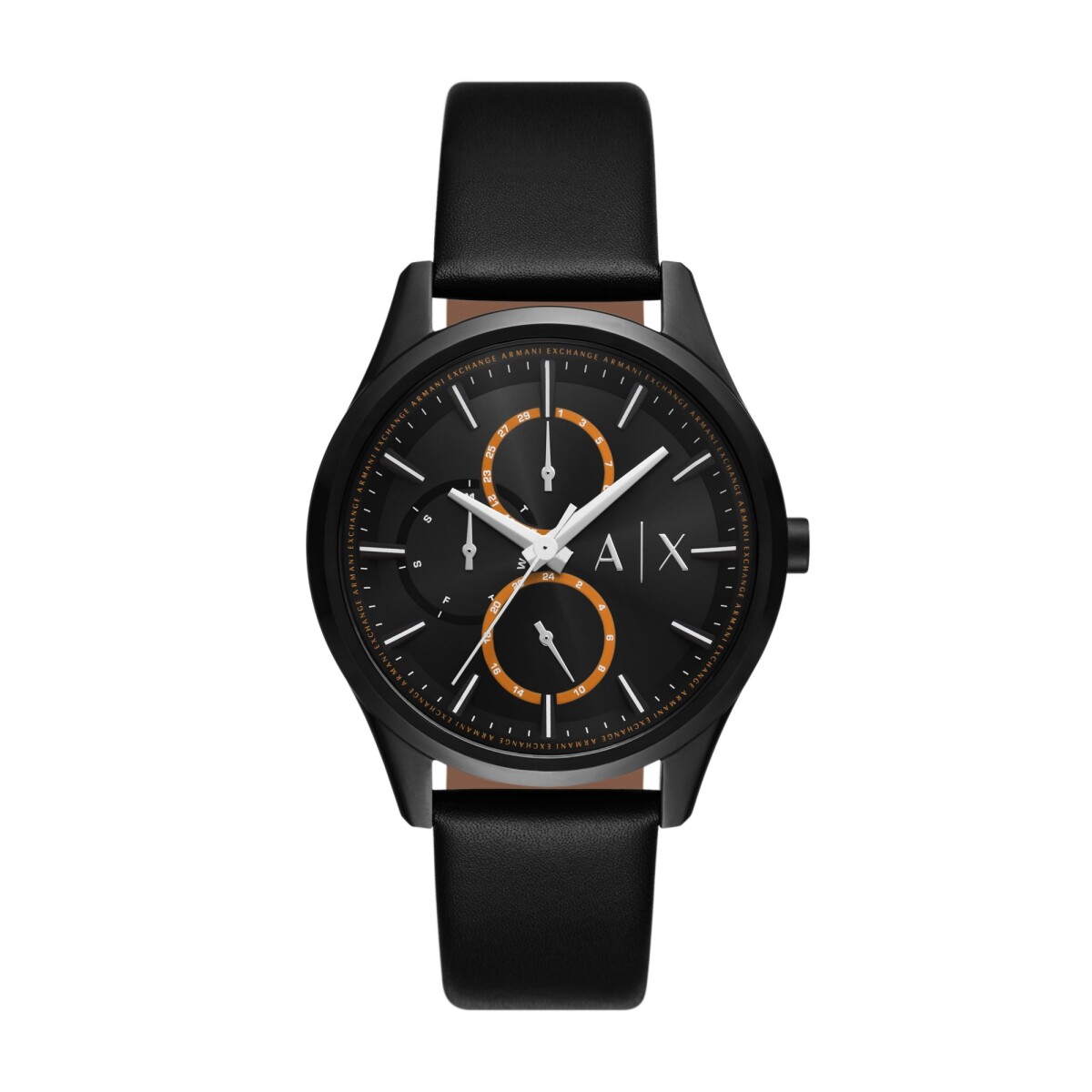 Reloj Armani Exchange Fashion Cuero Negro 