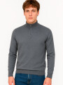 Sweater Turna Gris Melange Oscuro
