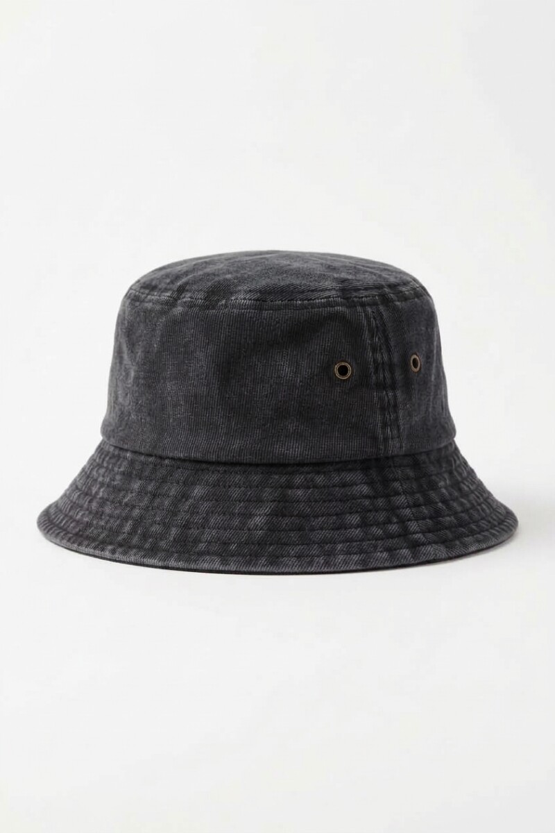 Gorro bucket washed negro