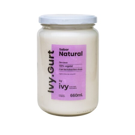 Yogurt Natural Vegano Ivy 600ml Yogurt Natural Vegano Ivy 600ml