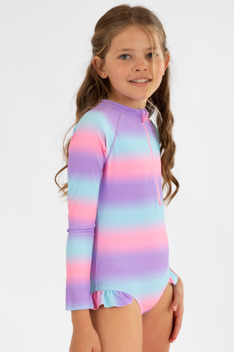 Malla manga larga unicornio 2-8a Lila
