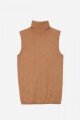 Chaleco cuello rompe viento TOSTADO