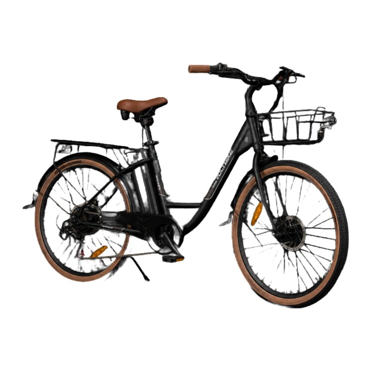 Bicicleta Eléctrica Urbana Voltbike Grace Urban 350 W Rodado 26 Batería de Litio Gris