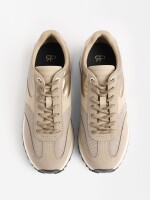 Zapatillas Running Rejilla dorado