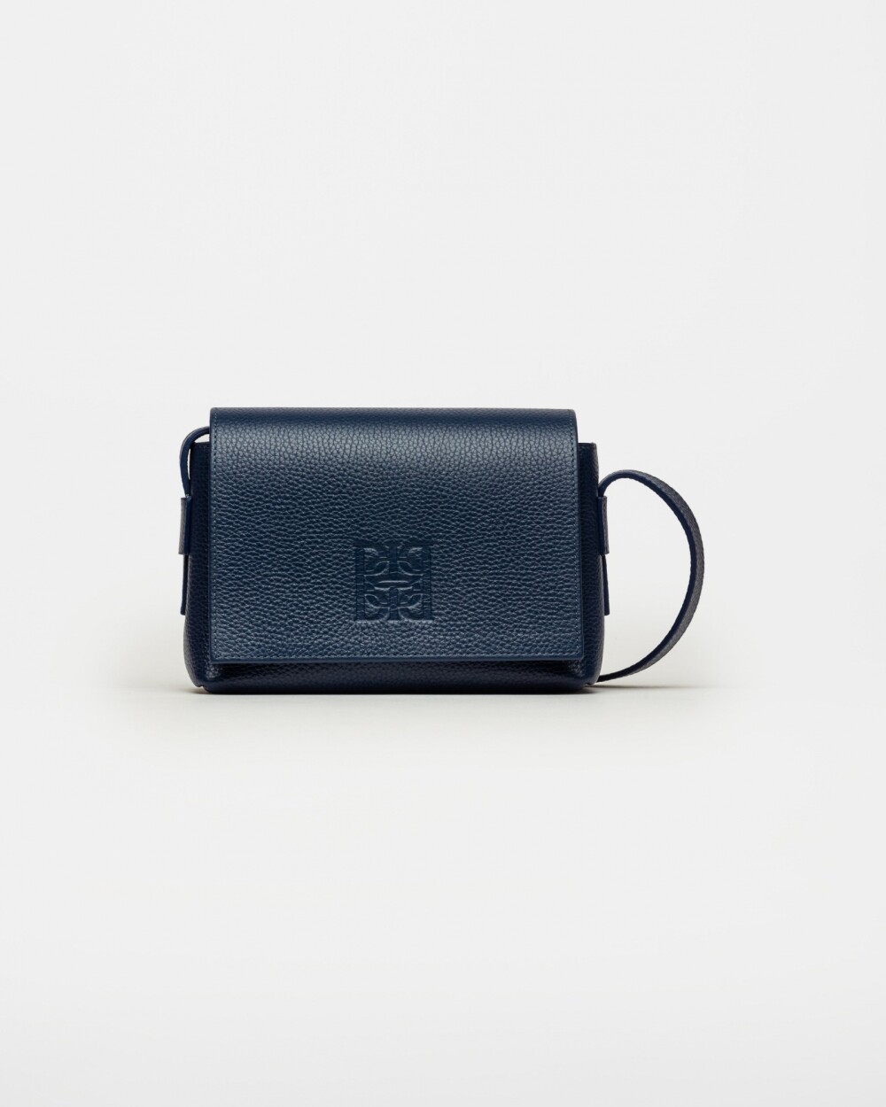 Mini bag Hana en cuero graneado Marine Blue