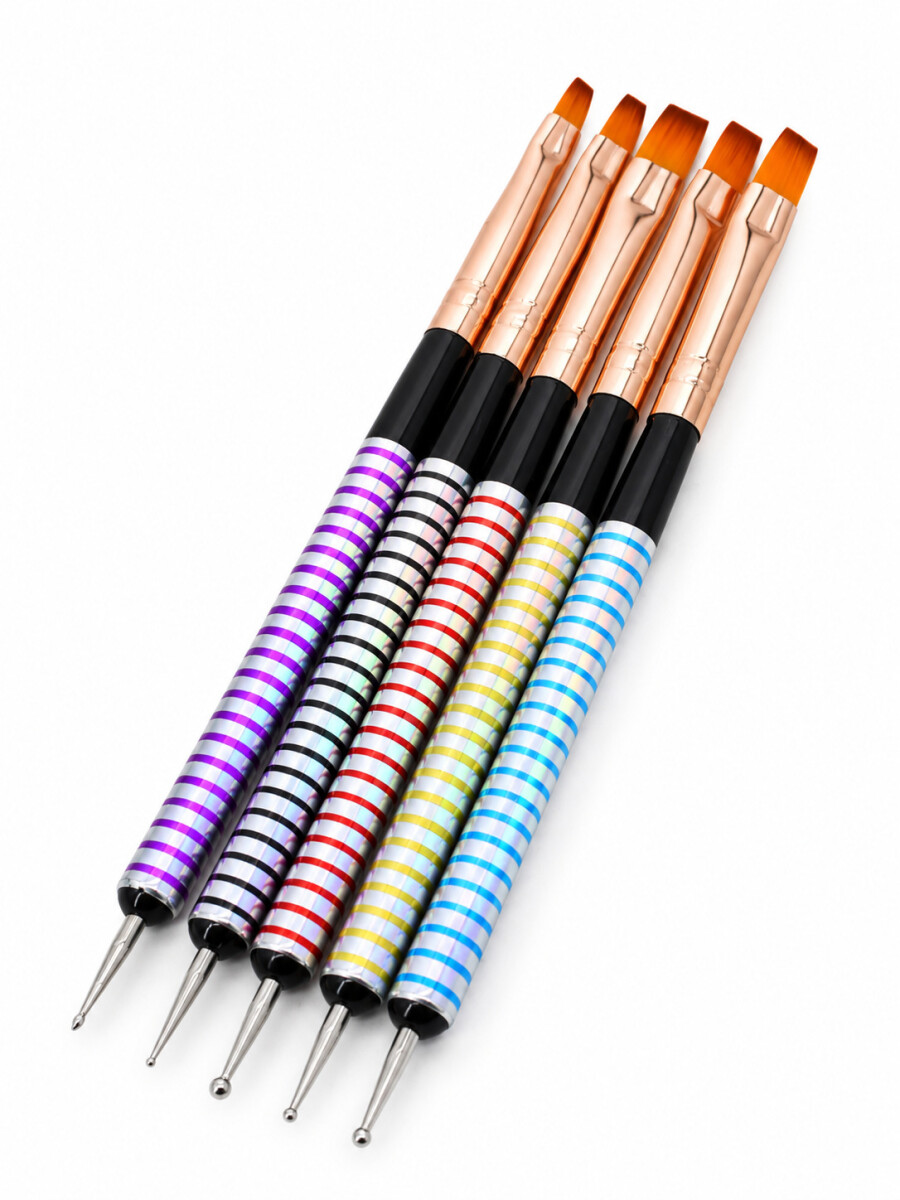 PINCELES PARA MAQUILLAJE PACK X 5 - VARIANTE 1 