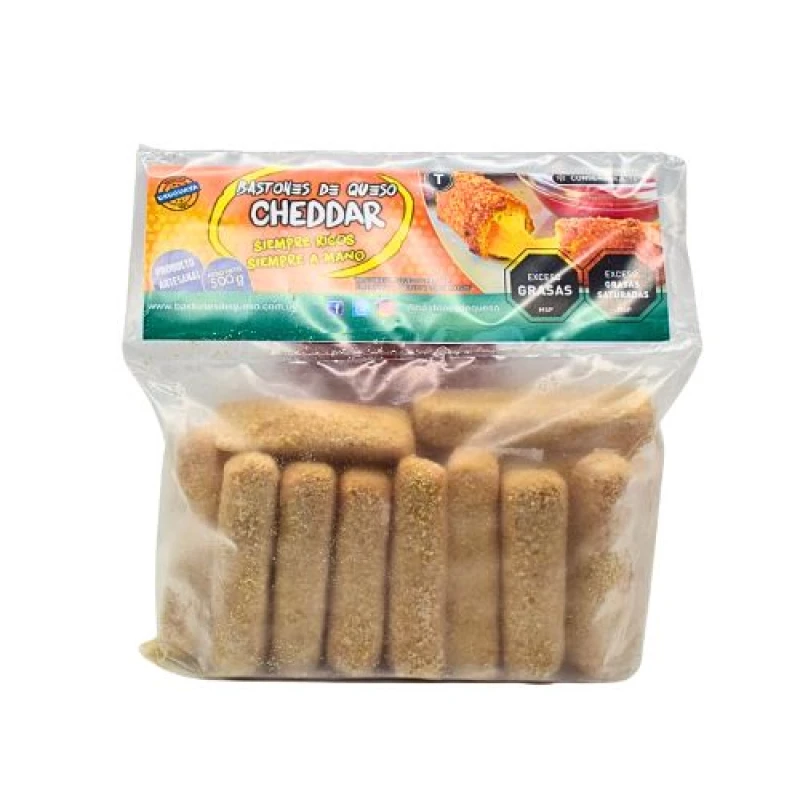Bastones de cheddar - 500 g Bastones de cheddar - 500 g