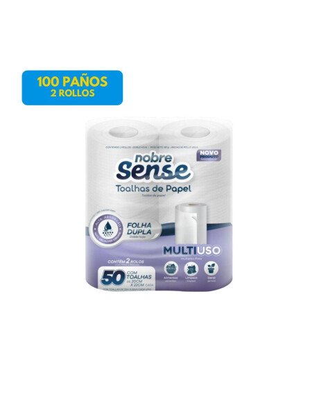 ROLLO COCINA DOBLE HOJA 100 PAÑOS, 2 ROLLOS ROLLO COCINA DOBLE HOJA 100 PAÑOS, 2 ROLLOS