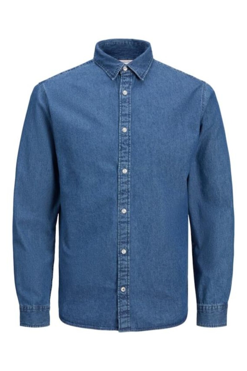 Camisa Plain Clásica Denim - Medium Blue Denim 