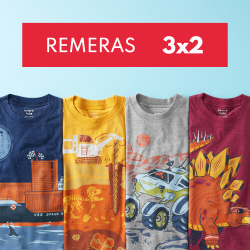 Remeras 3x2