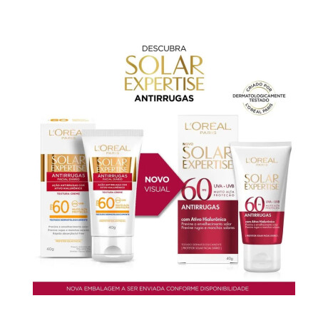 Protector Solar L'Oréal Paris Solar Expertise Antirrugas SPF60 40g Protector Solar L'Oréal Paris Solar Expertise Antirrugas SPF60 40g