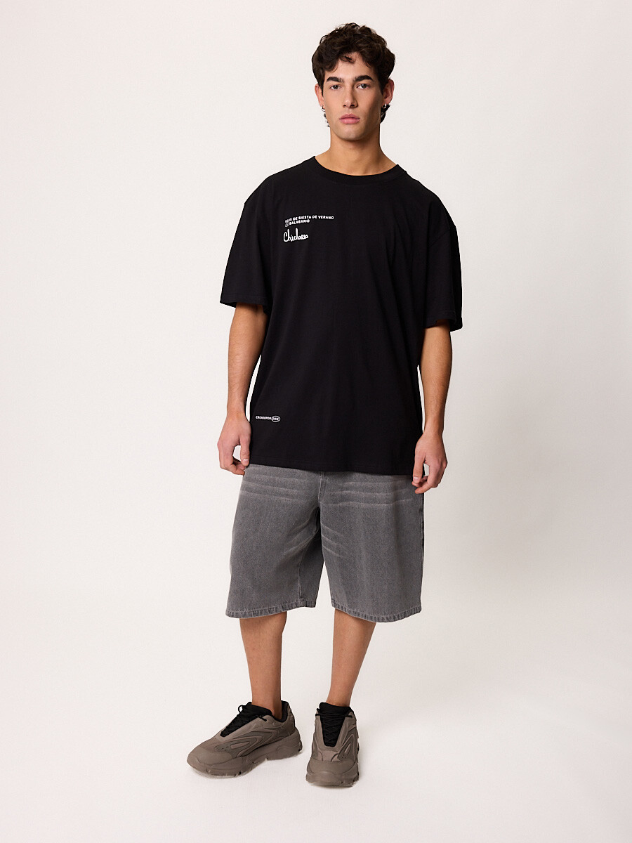 T-SHIRT M/C CHICHARRA DIXIE Negro