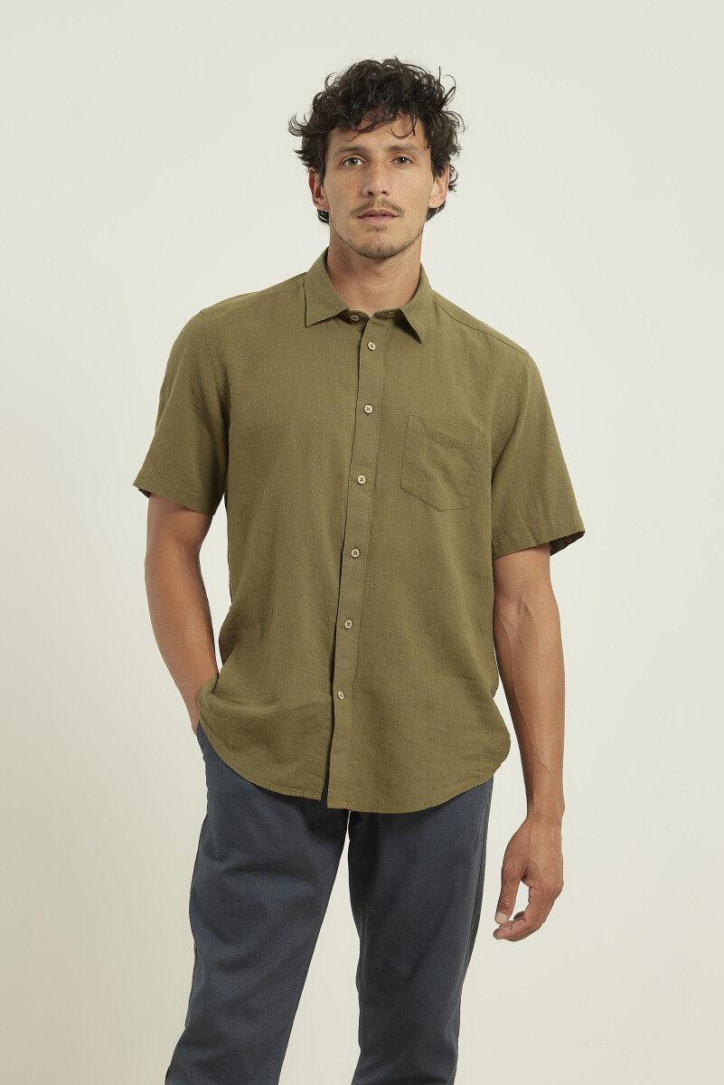 CAMISA HARRINGTON LABEL - Verde 