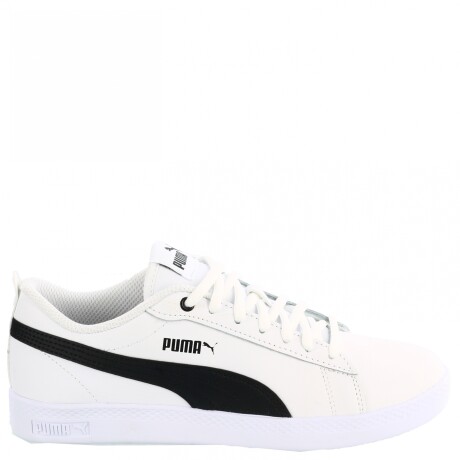 Championes de Mujer Puma Smash V2 Leather Blanco - Negro
